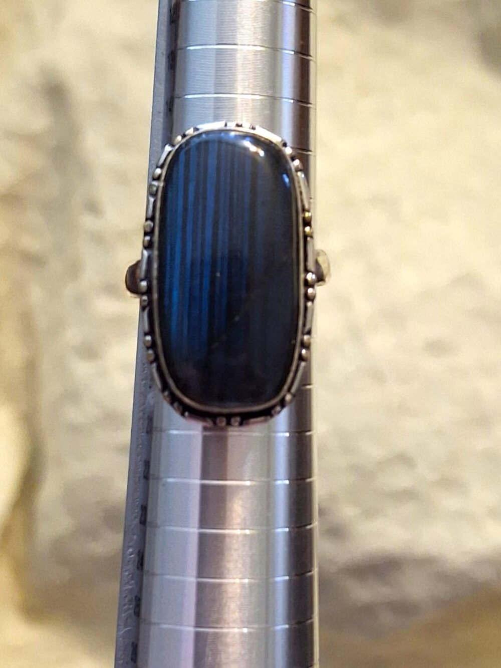 Labradorite gemstone Ethnic Handmade Ring 383 NWOT - Picture 3 of 3